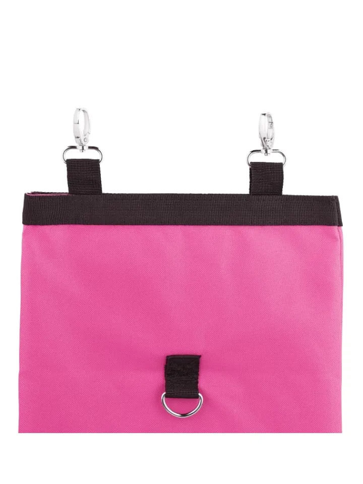 relaxdays Kleintiere<Heutasche in Pink/ Schwarz - (B)25 x (H)31 cm