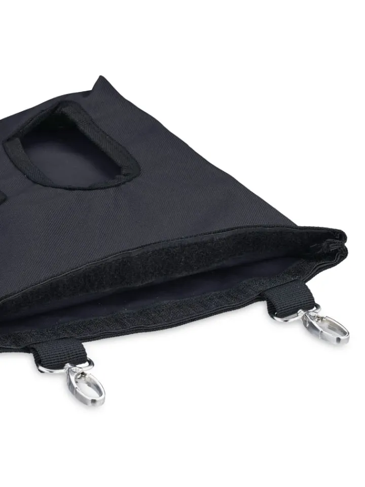 relaxdays Kleintiere<Heutasche in Schwarz - (B)25 x (H)31 cm