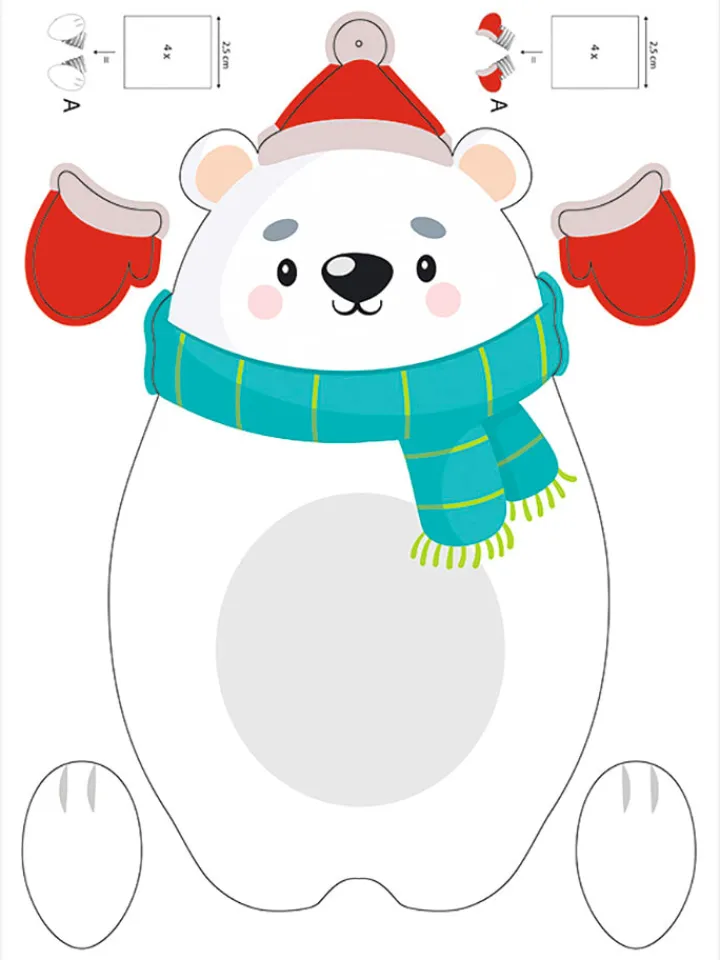 URSUS Partyzubehör & -Dekoration<Hexentreppen-Bastelset "Winter" in Bunt