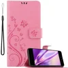 cadorabo Smartphones & Zubehör<Hülle für Apple iPhone 7 / 7S / 8 / SE 2020 Blumen Design in FLORAL ROSA