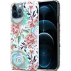 cadorabo Smartphones & Zubehör<Hülle für Apple iPhone 12 PRO MAX Blumen Muster in PFIRSICHBLÜTEN