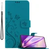 cadorabo Smartphones & Zubehör<Hülle für Samsung Galaxy A91 / S10 LITE / M80s in FLORAL BLAU