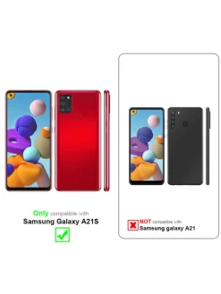 cadorabo Smartphones & Zubehör<Hülle für Samsung Galaxy A21s Blumen Design in FLORAL ROSA