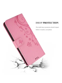 cadorabo Smartphones & Zubehör<Hülle für Samsung Galaxy A21s Blumen Design in FLORAL ROSA