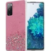 cadorabo Smartphones & Zubehör<Hülle für Samsung Galaxy S20 FE Glitter in Rosa mit Glitter