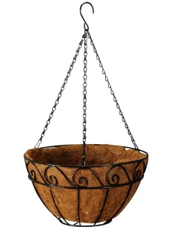 POSIWIO Pflanzen & Zubehör<Hängeampel in Schwarz - (H)15 x Ø 30,5 cm