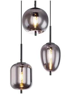 Globo lighting Decken- & Hängeleuchten<Hängeleuchte "Backy" in Grau - Ø 46 cm