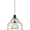 Globo lighting Decken- & Hängeleuchten<Hängeleuchte "Edwin" in Schwarz - (H)120 x Ø 37 cm