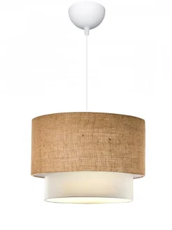 ABERTO DESIGN Decken- & Hängeleuchten<Hängeleuchte "Gharib "in Beige - (H)20 x Ø 30 cm