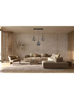 näve Decken- & Hängeleuchten<Hängeleuchte "Gota" in Grau - (B)82,5 x (H)150 cm