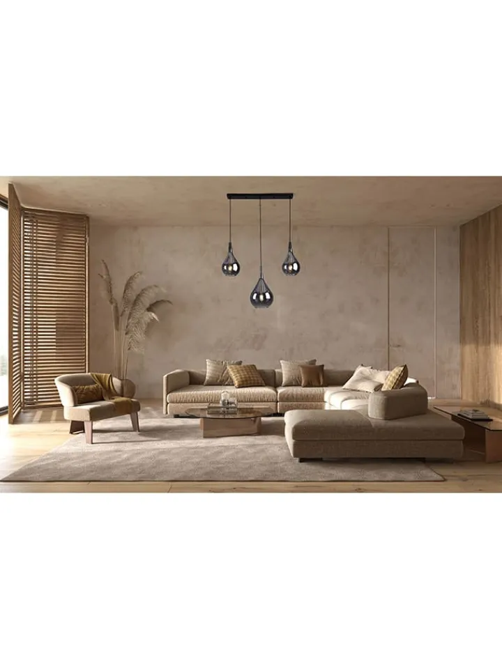 näve Decken- & Hängeleuchten<Hängeleuchte "Gota" in Grau - (B)82,5 x (H)150 cm