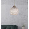 Opviq Decken- & Hängeleuchten<Hängeleuchte in Beige - (H)54 x Ø 22 cm