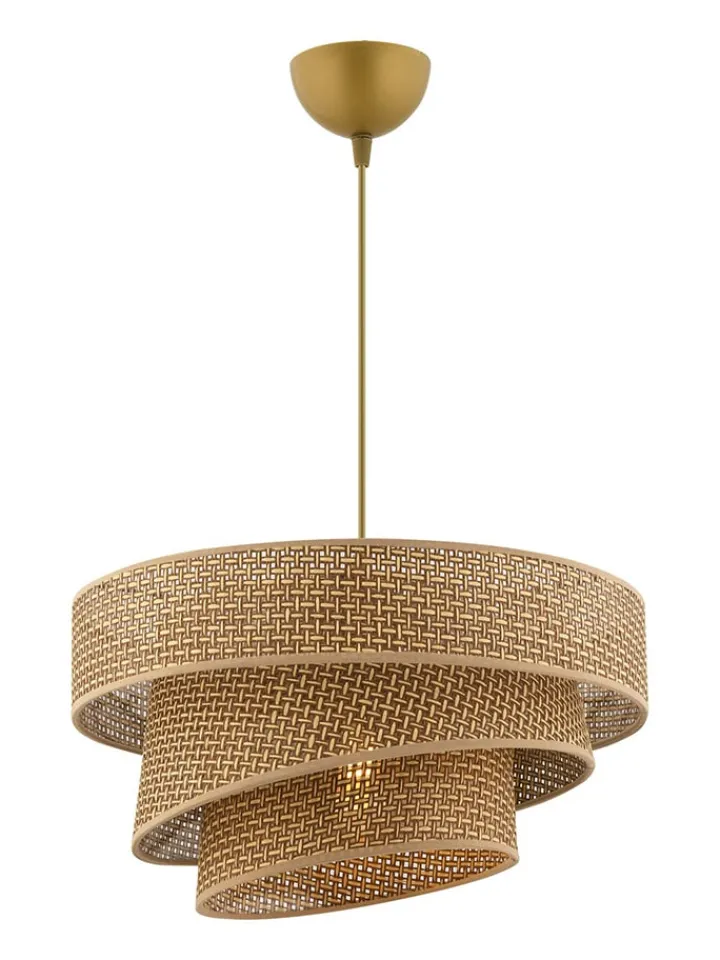 ABERTO DESIGN Decken- & Hängeleuchten<Hängeleuchte in Beige/ Gold - Ø 40 cm