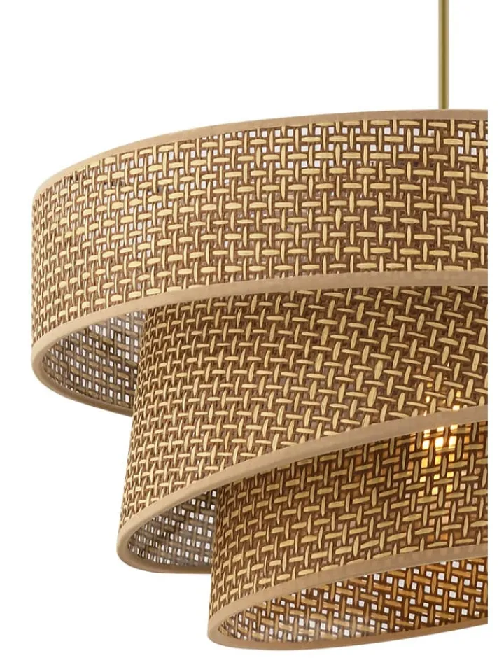 ABERTO DESIGN Decken- & Hängeleuchten<Hängeleuchte in Beige/ Gold - Ø 40 cm