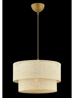 ABERTO DESIGN Decken- & Hängeleuchten<Hängeleuchte in Creme/ Gold - Ø 30 cm