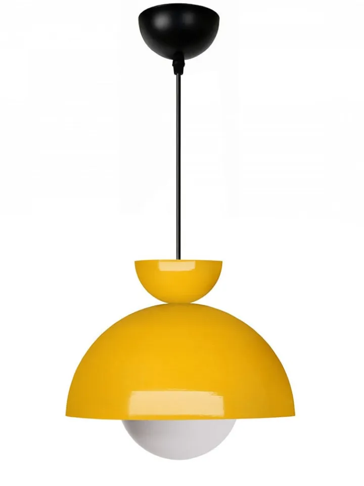 ABERTO DESIGN Decken- & Hängeleuchten<Hängeleuchte in Gelb - (H)15 x Ø 25 cm