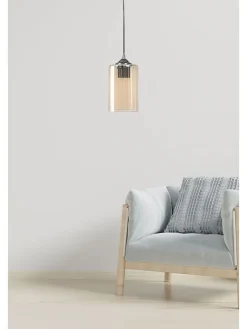 Opviq Decken- & Hängeleuchten<Hängeleuchte in Gelb - (H)60 x Ø 10 cm