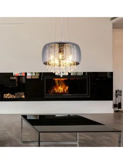 Globo lighting Decken- & Hängeleuchten<Hängeleuchte in Grau - (H)120 x Ø 35 cm