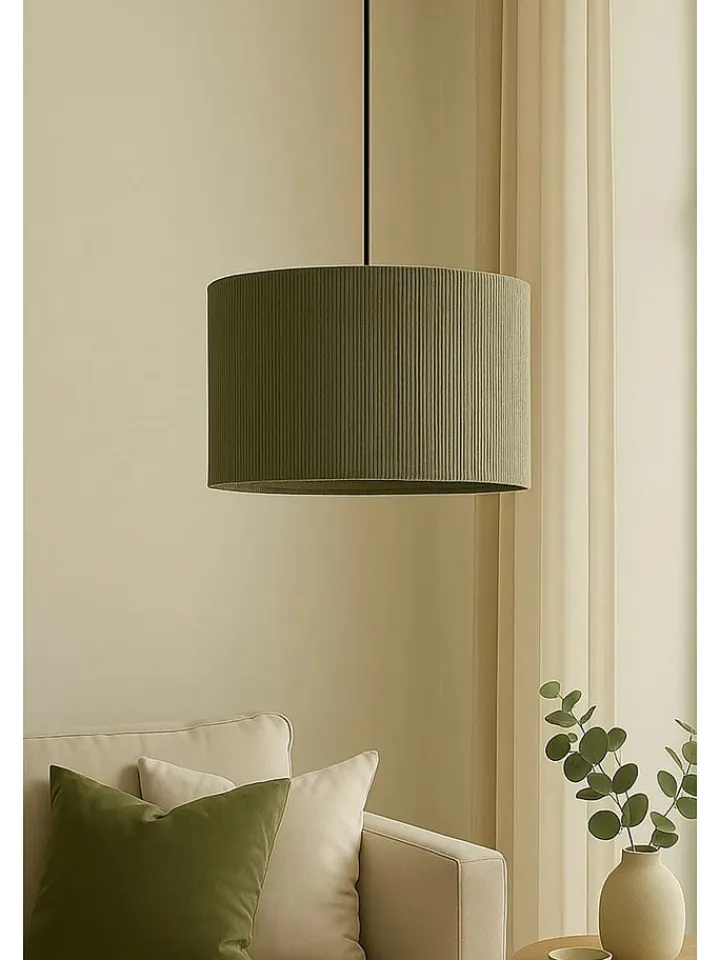 ABERTO DESIGN Decken- & Hängeleuchten<Hängeleuchte in Grün - (H)60 x Ø 30 cm