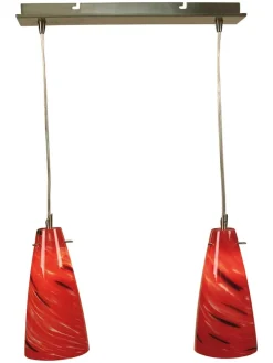 näve Decken- & Hängeleuchten<Hängeleuchte in Rot - (B)39 x (H)43 x (T)12,5 cm