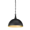 FISCHER & HONSEL Decken- & Hängeleuchten<Hängeleuchte in Schwarz - Ø 35 cm