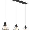 Globo lighting Decken- & Hängeleuchten<Hängeleuchte in Schwarz - (L)79 x (B)17 x (H)120 cm