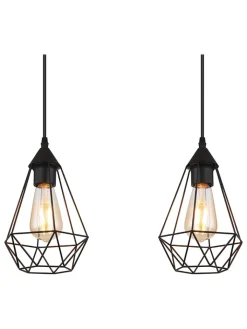Globo lighting Decken- & Hängeleuchten<Hängeleuchte in Schwarz - (L)79 x (B)17 x (H)120 cm