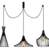 ABERTO DESIGN Decken- & Hängeleuchten<Hängeleuchte "Mezopotamya" in Schwarz - Ø 114 cm