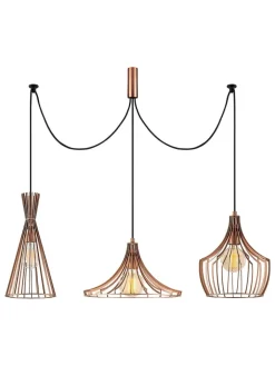 ABERTO DESIGN Decken- & Hängeleuchten<Hängeleuchte "Mezopotamya" in Kupfer - Ø 114 cm