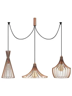 ABERTO DESIGN Decken- & Hängeleuchten<Hängeleuchte "Mezopotamya" in Kupfer - Ø 114 cm