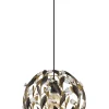 Globo lighting Decken- & Hängeleuchten<Hängeleuchte "Mika" in Gold/ Schwarz - (H)150 x Ø 40 cm