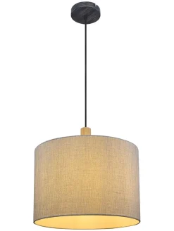Globo lighting Decken- & Hängeleuchten<Hängeleuchte "Roger" in Grau - (H)120 x Ø 40 cm