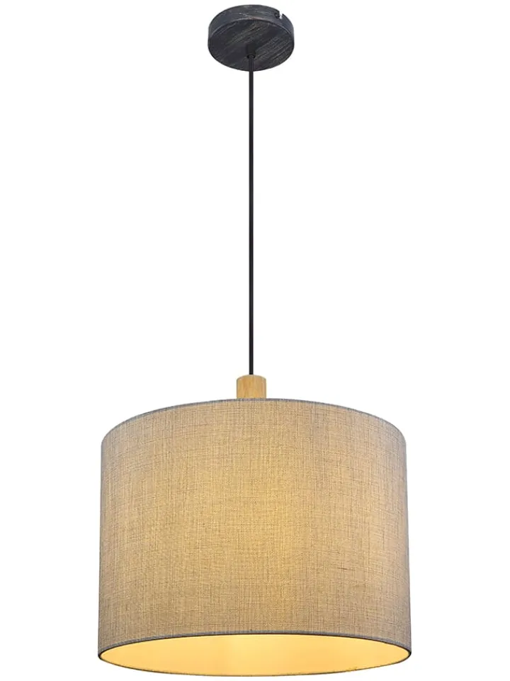 Globo lighting Decken- & Hängeleuchten<Hängeleuchte "Roger" in Grau - (H)120 x Ø 40 cm