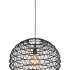 Globo lighting Decken- & Hängeleuchten<Hängeleuchte "Senni" in Schwarz - (H)120 x Ø 59 cm