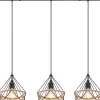 Globo lighting Decken- & Hängeleuchten<Hängeleuchte "Ulleu" in Schwarz - (L)100 x (B)25 x (H)120 cm