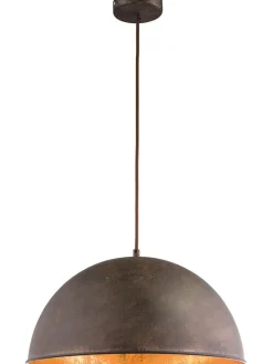 Globo lighting Decken- & Hängeleuchten<Hängeleuchte "Xirena I" in Braun/ Gold - (H)120 x Ø 41 cm