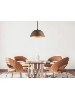 Globo lighting Decken- & Hängeleuchten<Hängeleuchte "Xirena I" in Braun/ Gold - (H)120 x Ø 41 cm
