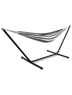 Lifa Living Gartenmöbel<Hängematte in Schwarz/ Weiß - (B)290 x (H)100 x (T)100 cm