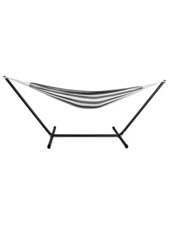 Lifa Living Gartenmöbel<Hängematte in Schwarz/ Weiß - (B)290 x (H)100 x (T)100 cm