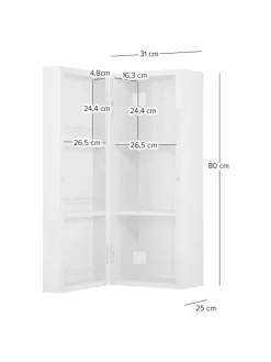 home24 Badmöbel<Hängeschrank STABY in Eiche