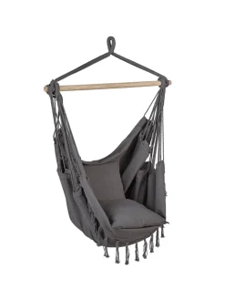Beliani Gartenmöbel<Hängesessel BONEA in Grau - (W) 95 x (H) 125 x (L) 55 cm