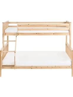 Beliani Betten & Matratzen<Hochbett BIERNE in Braun - (W) 149 x (H) 150 x (L) 210 cm