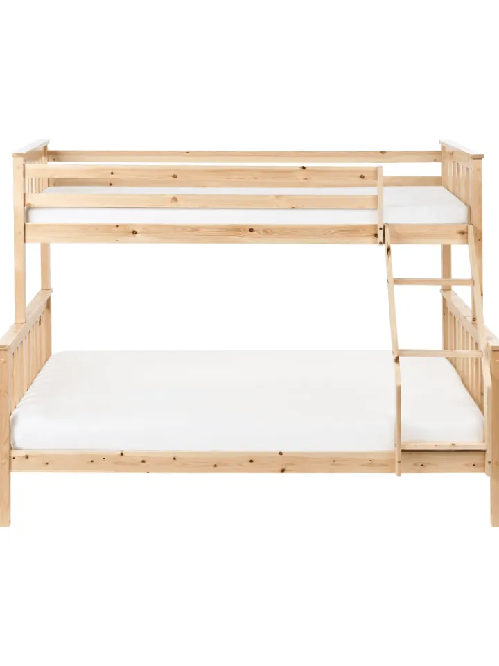 Beliani Betten & Matratzen<Hochbett BIERNE in Braun - (W) 149 x (H) 150 x (L) 210 cm