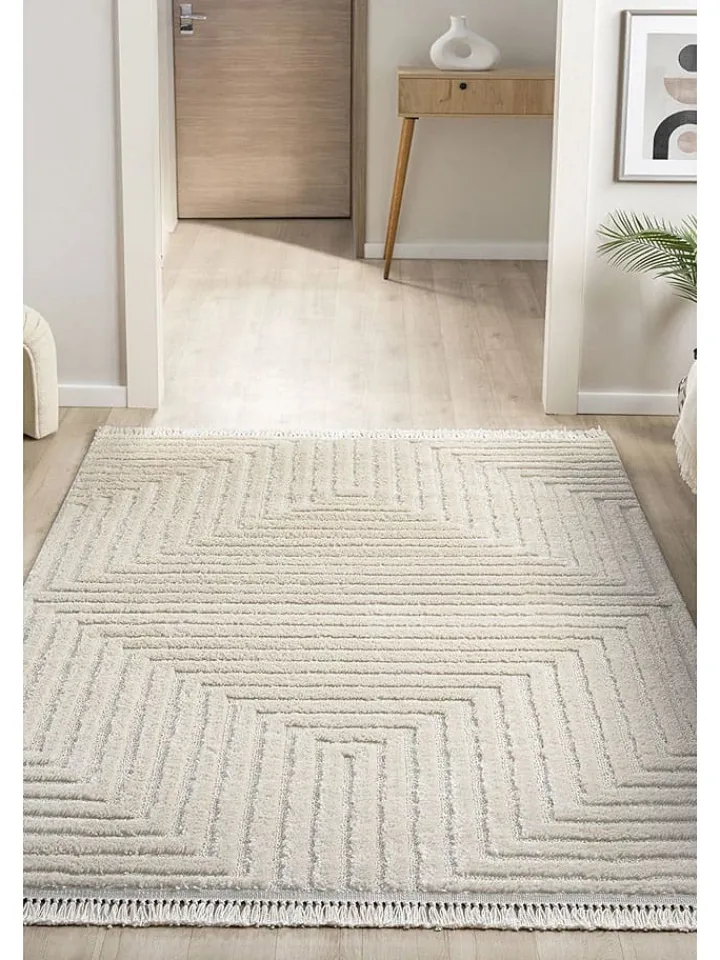 Mioli Teppiche & Fußmatten<Hochflor-Teppich "Faselis" in Creme