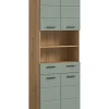 xonox.home Badmöbel|Badezimmermöbel<Hochschrank in Artisan Eiche/Salbei - (B) 74 x (H) 191 x (T) 31