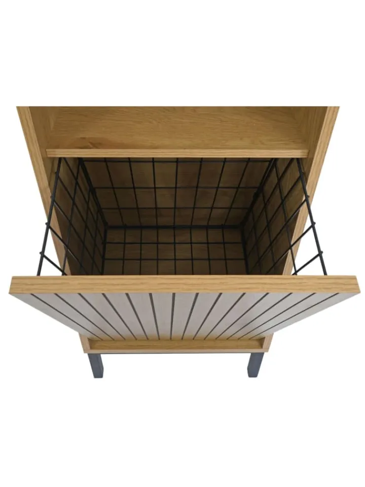 MCW Badmöbel|Badezimmermöbel<Hochschrank O42, Holzoptik natur