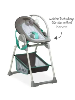 Hauck Babymöbel<Hochstuhl & Babyliege Sit'n Relax - Hear in grau,gruen