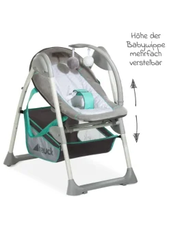 Hauck Babymöbel<Hochstuhl & Babyliege Sit'n Relax - Hear in grau,gruen