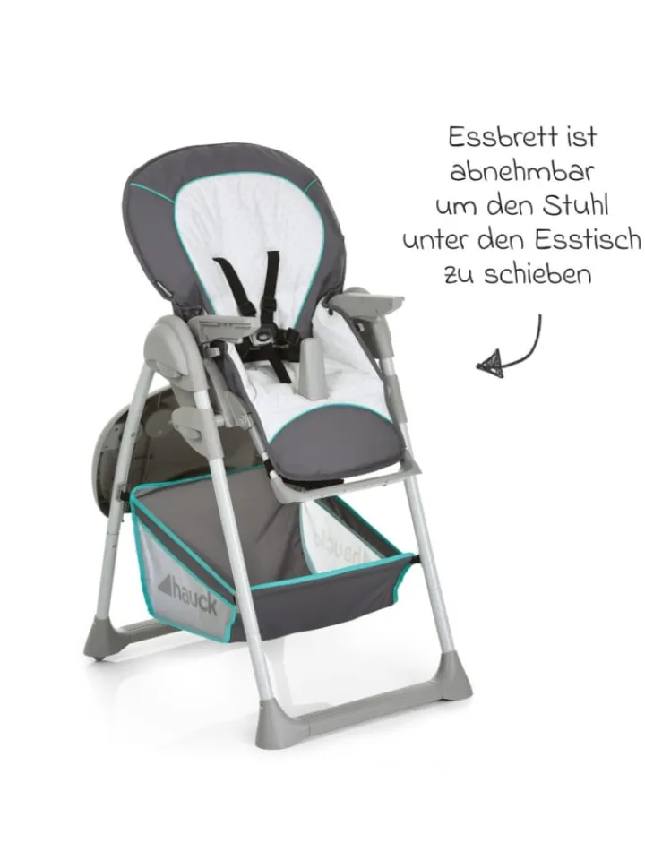 Hauck Babymöbel<Hochstuhl & Babyliege Sit'n Relax - Hear in grau,gruen