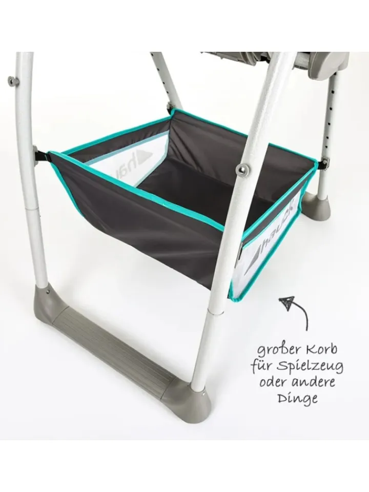 Hauck Babymöbel<Hochstuhl & Babyliege Sit'n Relax - Hear in grau,gruen
